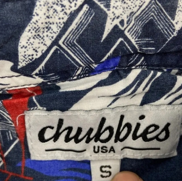 Chubbies Mens Hawaiian Stretch Shirt NWOT - Picture 3 of 5